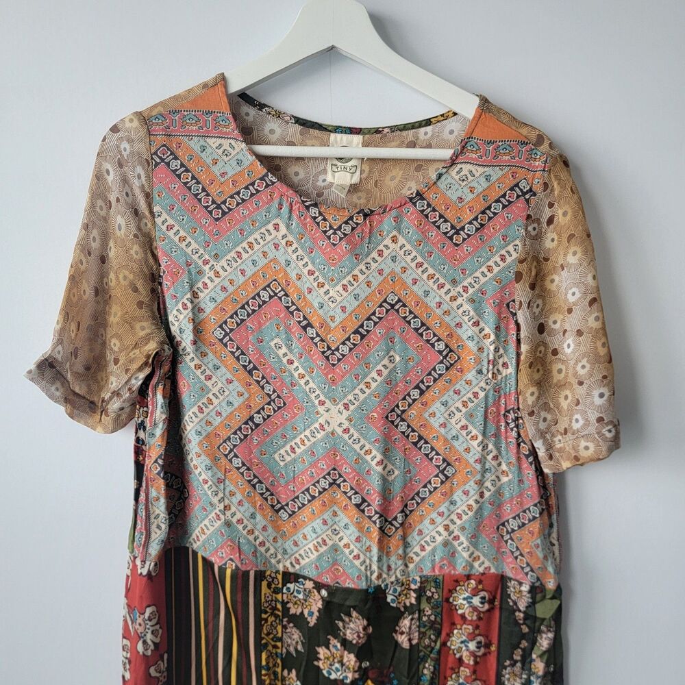 Anthropologie Tiny Womens Patchwork Tunic Dress S… - image 3